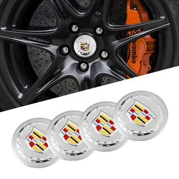

4Pcs 56mm Metal Car Wheel Center Hub Cap Emblem Stickers Decal For Cadillac Escalade CTS ATS SRX STS XT5 XT4 XT6 XTS CT4 CT5 CT6