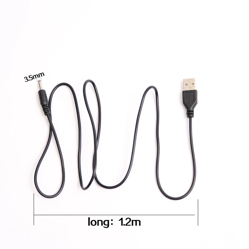 1/2PCS 1.2m Long 3.5mm USB Cable for Tens Ems Slimming Therapy Massager Connect Physiotherapy Machine TENS Unit