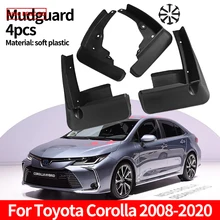 

Car Exterior Mudflaps Mud Flaps Splash Guards Mudguards For Toyota Corolla E140 E210 2008-2020 Fender Dedicated Accessories