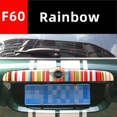 Абсолютно ABS Пластиковый материал миниатюрный значок дверная ручка крышки для mini countryman F60 только - Цвет: Rainbow