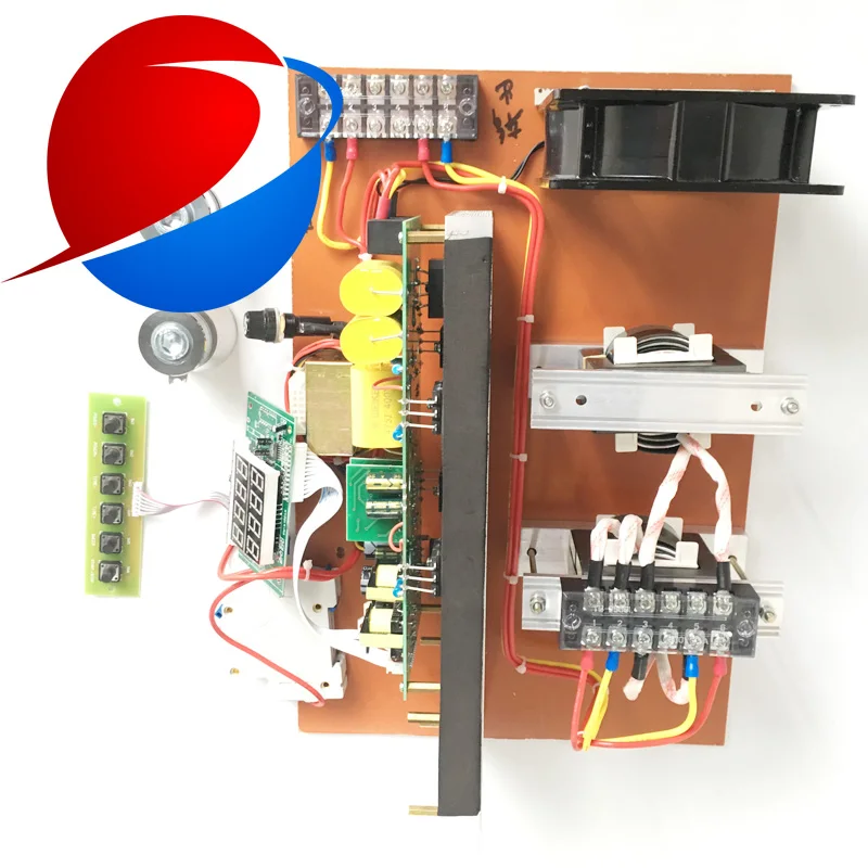 US $380.00 Timer And Power Adjustment 28khz Or 40khz 2700W Digital Ultrasonic Transducer Generator PCB For Cleaning Tank