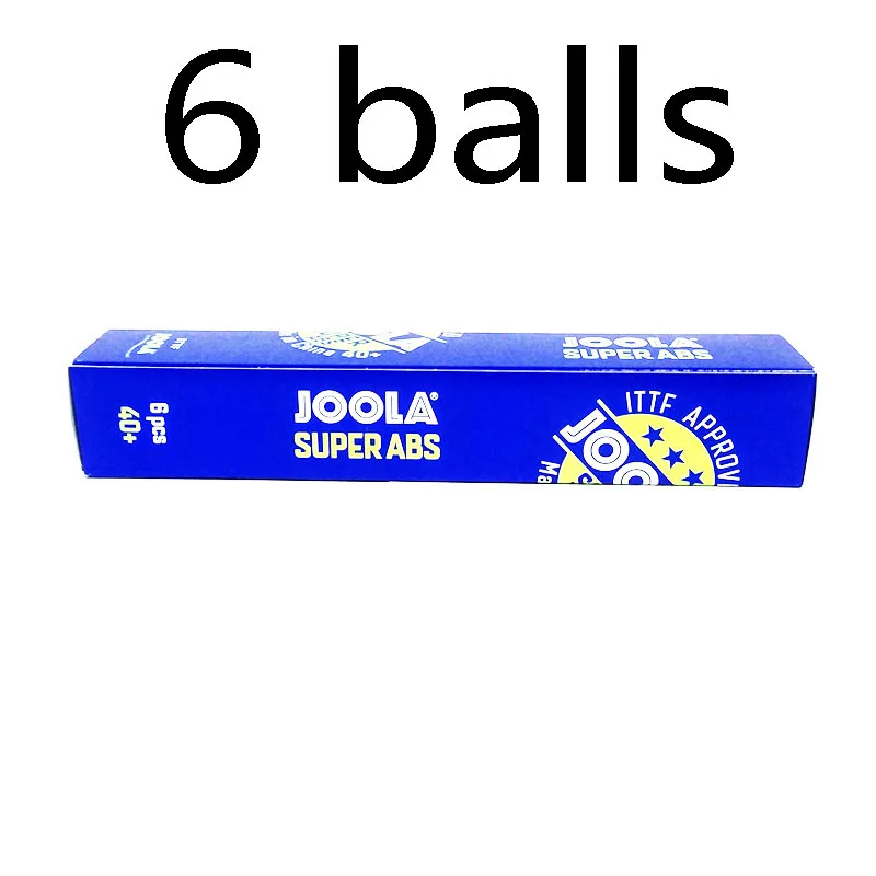 6 BALLS JOOLA 3-Star Супер ABS мяч для настольного тенниса ITTF одобренный материал пластик 40+ мячи для пинг-понга оптом - Цвет: 6 BALLS