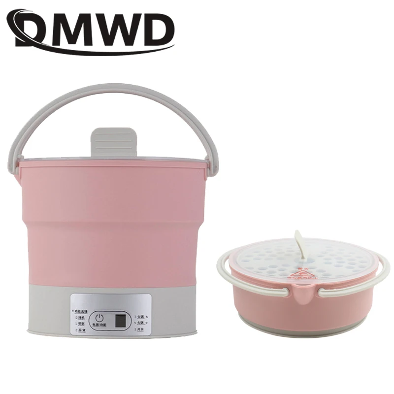 Dmwd Folding Silicone Electric Kettle Travel Water Heating Boiler