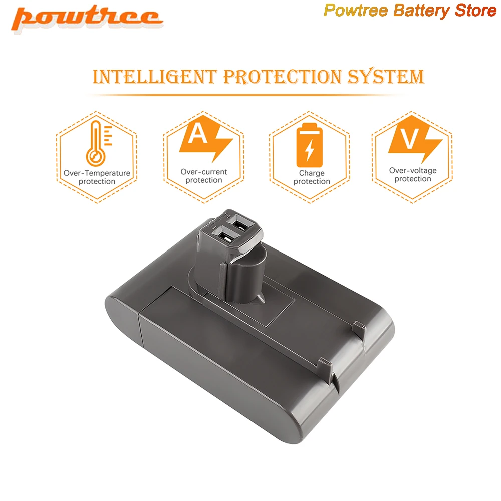 Powtree DC31 (type A) 22.2V 4000mAh Li-ion Vacuum Battery for Dyson DC35 DC45 DC31 DC34 DC44 DC31 Animal DC35 Animal 917083-01 L