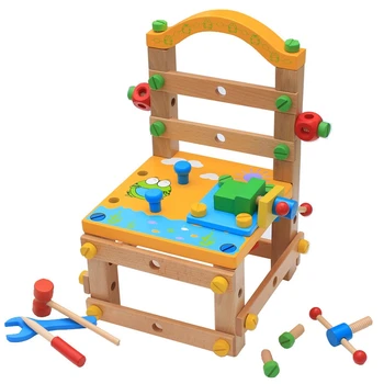 

DIY Wooden Disassembling Chair Tool Nut Assembly Tool Children Educational Toys Children Gifts