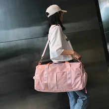Сумка для путешествий оптом для сухой и влажной уборки разделения спортивные сумки большого объема сумка на одно плечо, сумка для Для женщин Спортивная тренировочная спортивная сумка настраиваемые, с логотипом