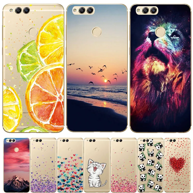 

DS-LOVEHUI Soft TPU Case for Huawei Honor 7X Case Printed TPU Soft Silicone Case For Huawei Honor 7X Phone Back Cover Capas