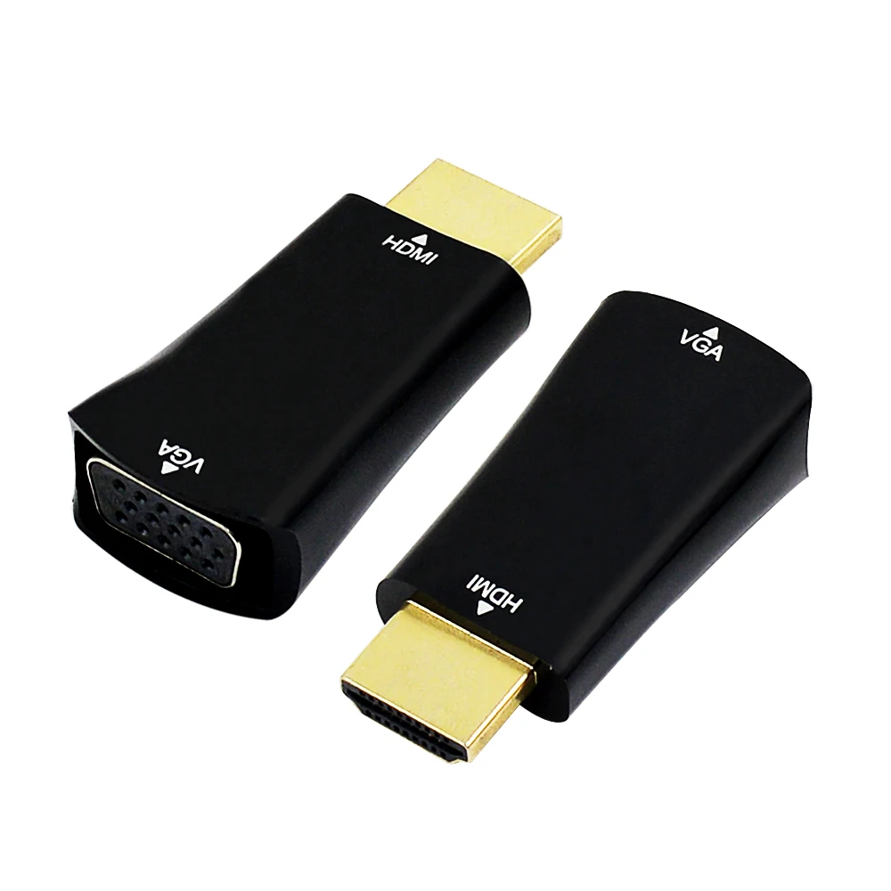 CHIPAL HDMI к VGA адаптер конвертер «Папа-мама» HDMI2VGA кабель адаптер 1080P HDTV для портативных ПК, подключенных к VGA монитору