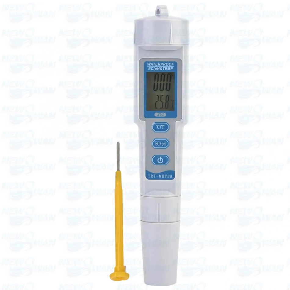 3 in 1 Portable Digital PH EC TEMP Meter Water Quality Tester Purity Test P Home 