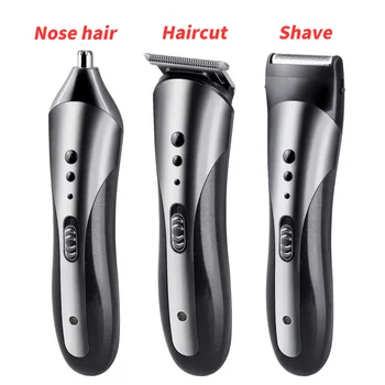 

Professional Multifunction 3 in1 Hair Clipper chargeable Electric Man Nose Hair Trimmer
