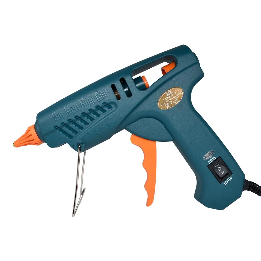 Hot melt Glue Gun Single， Packing SET-8 15 IN 1 Tool KIT Silicone gun 50W/OFF/150W Switch Use 11mm Glue Stick Pure copper nozzle 2