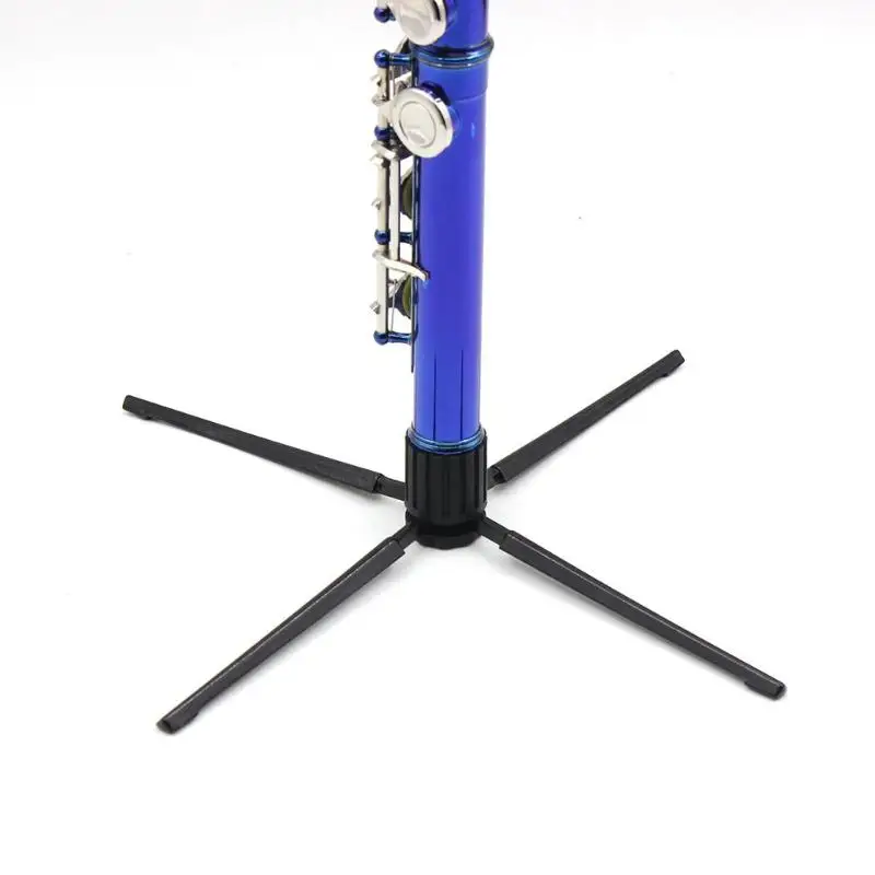 4-Leg Wind Instrument Stand Holder Foldable Oboe Flute Clarinet Sax Bracket