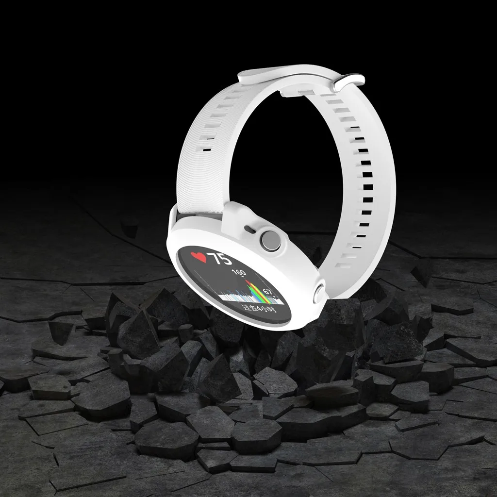 Мягкий сменный силиконовый тонкий чехол для часов Garmin Forerunner 645 Music Watch
