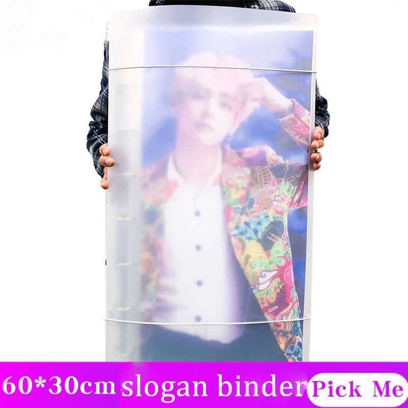 60x30cmスローガンバインダー手バナー垂直収納kpop Idol応援スローガンアルバム Photo Albums Aliexpress