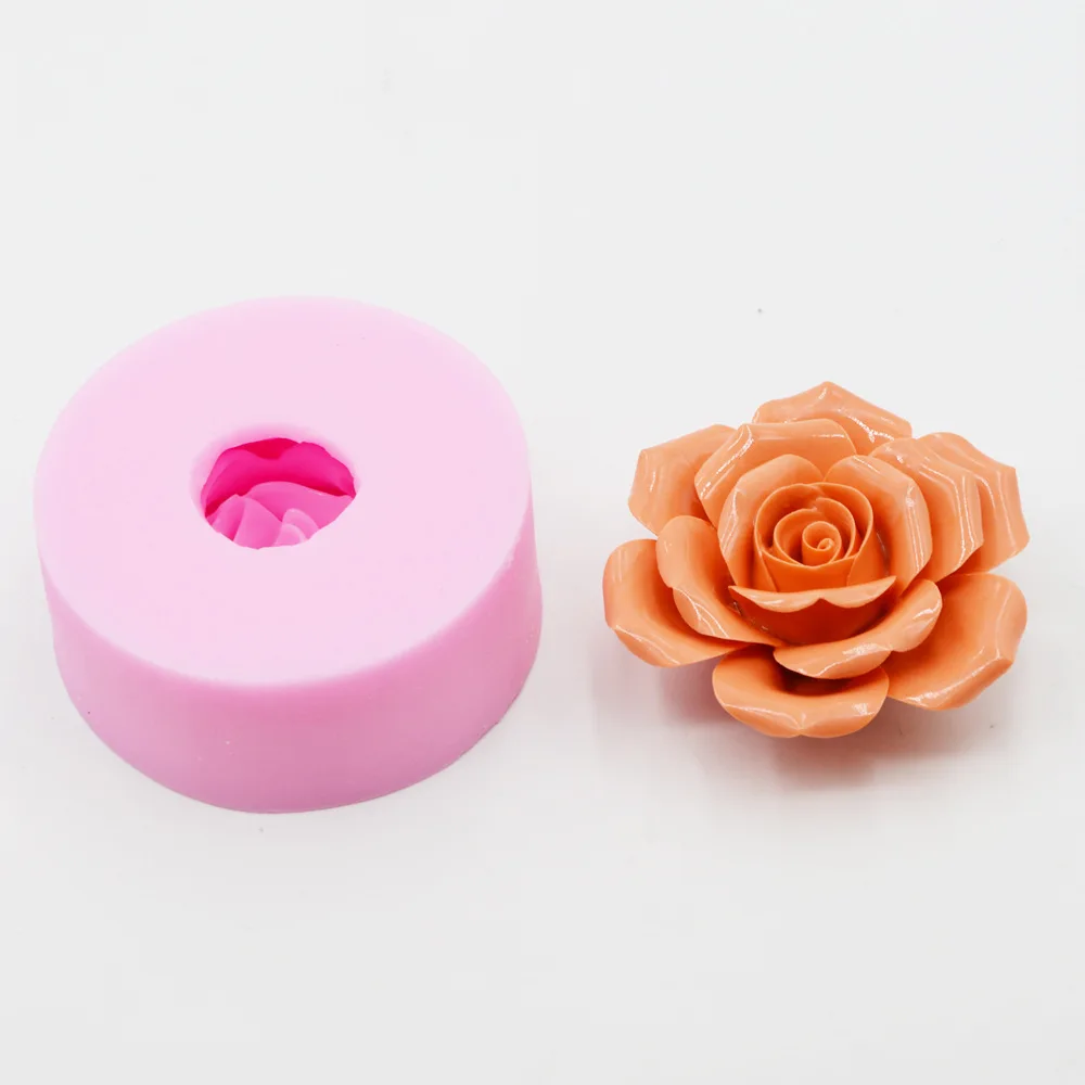Новая 3D Цветочная форма для мыла помадка в форме розы торт Силиконовая форма DIY шоколад и выпечка торта ко дню рождения инструменты ароматические свечи плесень
