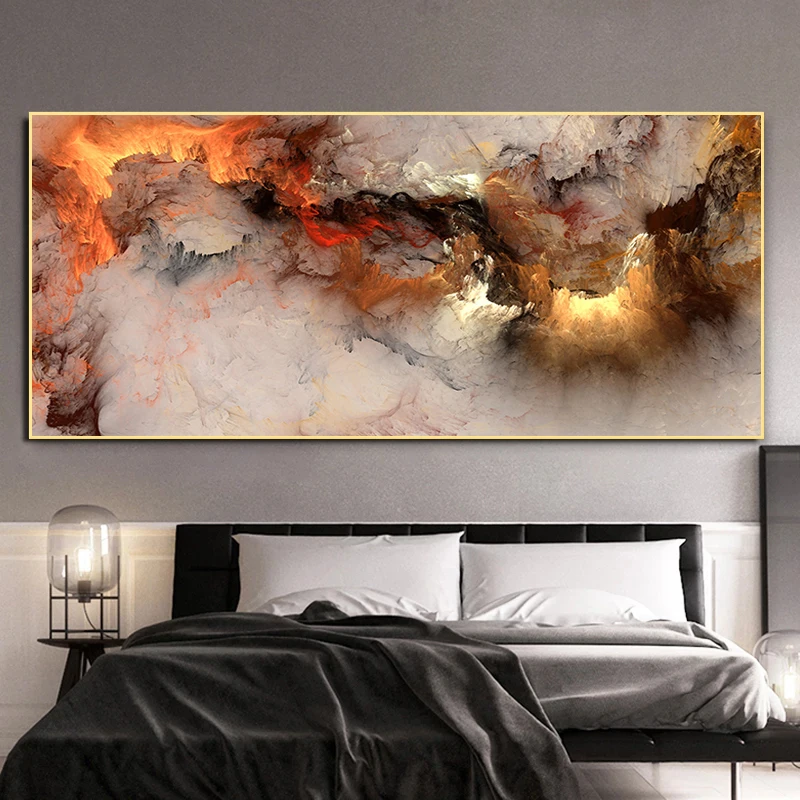 THUNDER LIGHTNING CLOUD CANVAS PICTURE (4)