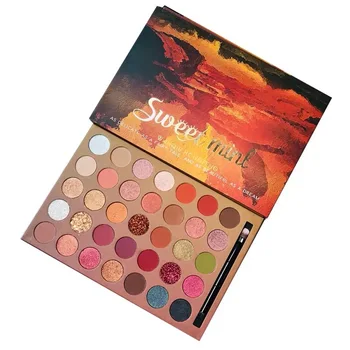 

Sweet Mint 35 Color Eyeshadow Large Sequin Pearly Mashed Sequin Eyeshadow Glamorous Sweet Eyeshadow Palette