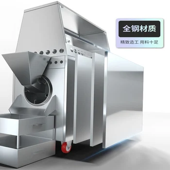 

Stainless steel body nut roaster chestnut sunflower seed peanut processor nut making machine