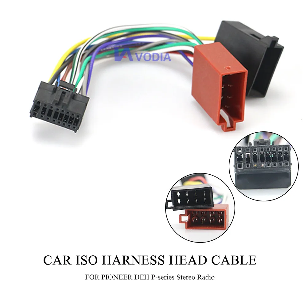 15-106 автомобилей ISO жгут головной кабель для PIONEER DEH P-series стерео радио провода адаптер разъем проводки соединительный кабель