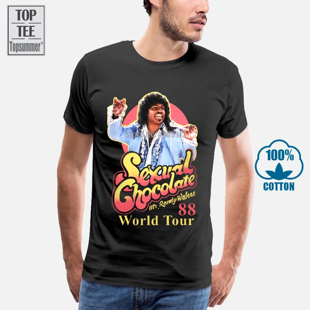 

Sexual Chocolate 88' World Tour Randy Watson Coming To America T Shirt Mens And Womens Cotton Printing Shirt Big Size S Xxxl