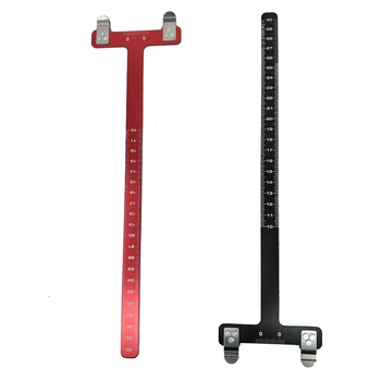 

2 Colors Archery Bow T Ruler Archery Metal Bow Square Brace Height Measure Ruler For Recurve Bow Longbow Compound Bow