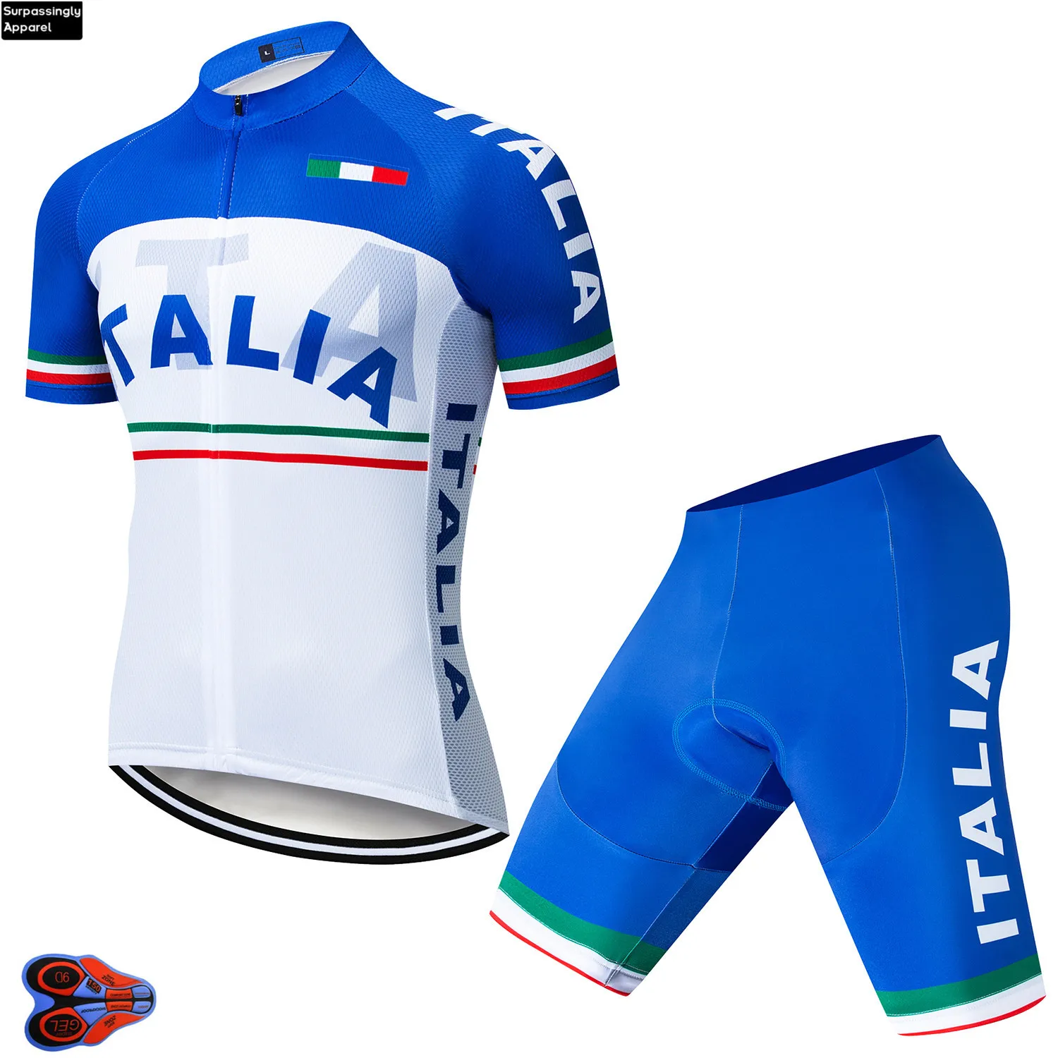 

2020 Summer New Men Pro Cycling Jersey Short Sleeve Sets Bicycling Clothing Bicycle Jersey 9D Gel Pad Bike Bib Shorts Quick Dry