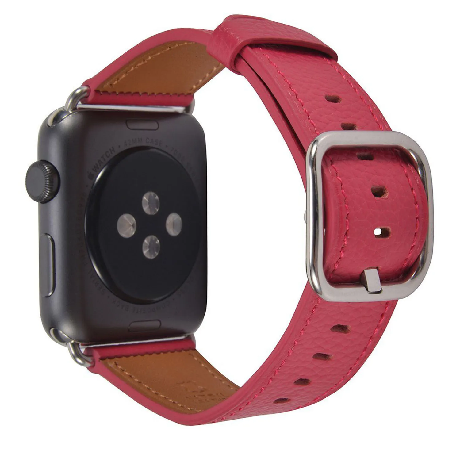Ремешок из натуральной кожи петлевой для Apple watch 42 мм 38 мм для женщин и мужчин ремешок для спортивных часов для iwatch series 4 3 2 1 40 мм 44 мм