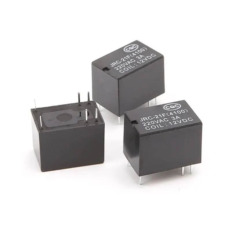 10 шт. DC мини Мощность реле 6-pin печатного монтажа печатной платы 3V 5V 12V |