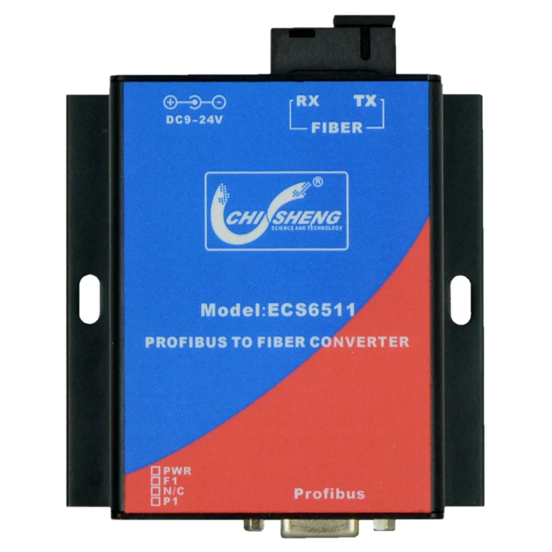 

ECS6511 Industrial Profibus-DP Converter Optical Terminal Machine Single Mode Single Fiber SC