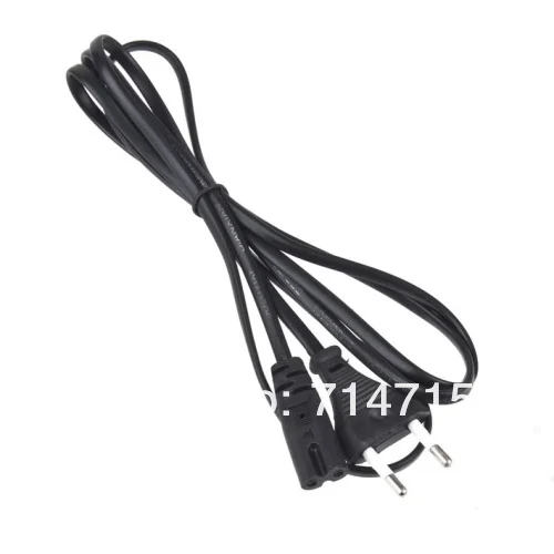 1 шт. Мощность Шнур кабель 2-контактный Европейский Сетевой адаптер переменного тока питания для ноутбука привести 2 Pin лучшие продажи на