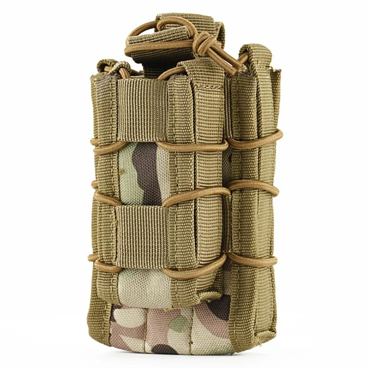 TTGTACTICAL двойной тактический Molle подсумок для журналов с открытым верхом, один винтовочный пистолет, подсумок, патронный зажим, держатель, Охотничья сумка - Цвет: CP