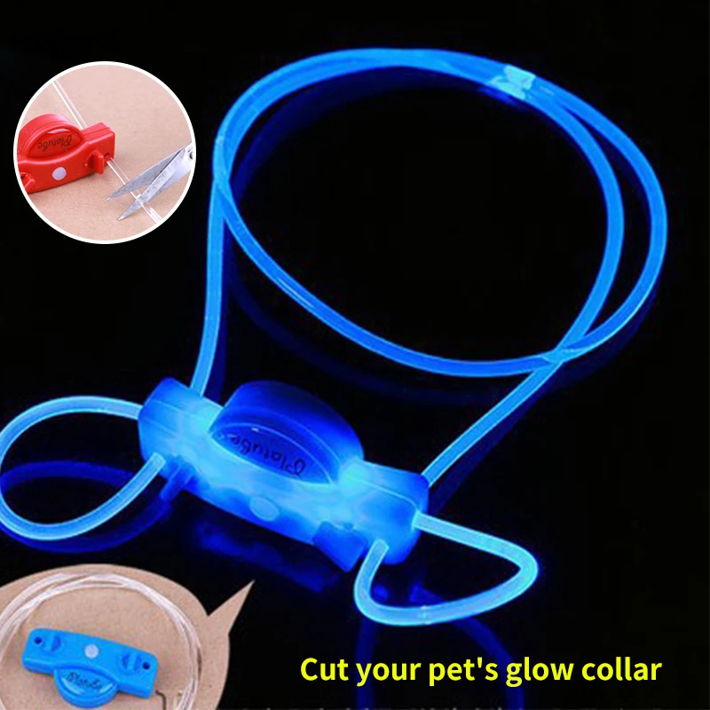 

DIY Pet LED Lighted Sling Light Dog Collar Personalized Length Can Be Adjusted Freely Quick Release Dog Collar Pet Accessories