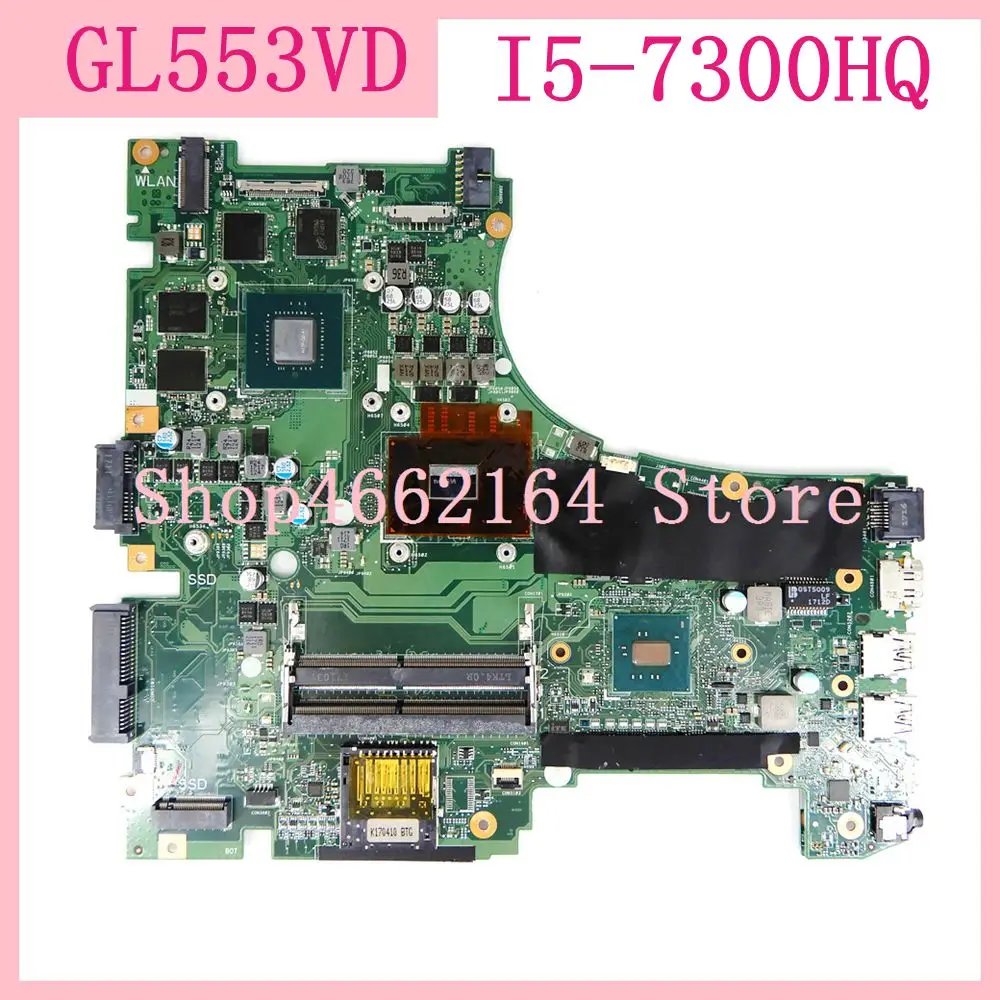

GL553VD motherboard I5-7300HQ GTX 1050 Graphics card For Asus GL553 GL553V GL553VD FX553VD FX53V ZX53V laptop motherboard