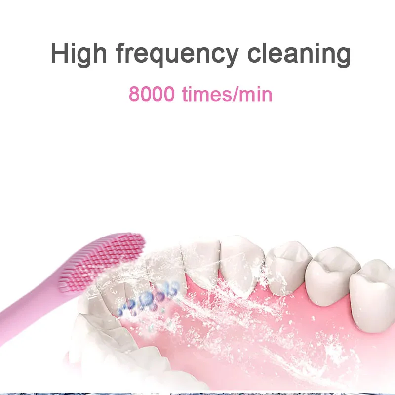 Silicone Automatic Electric Toothbrush USB Rechargeable for Child Ultrasonic Travel Toothbrush IPX7 Waterproof Tooth Brush Silicone Automatic Electric Toothbrush USB Rechargeable for Child Ultrasonic Travel Toothbrush IPX7 Waterproof Tooth Brush