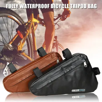 

Waterproof Bicycle Bag MTB Bicycle bag large capacity retro triangle bag Storage Bag for Bike Accessories