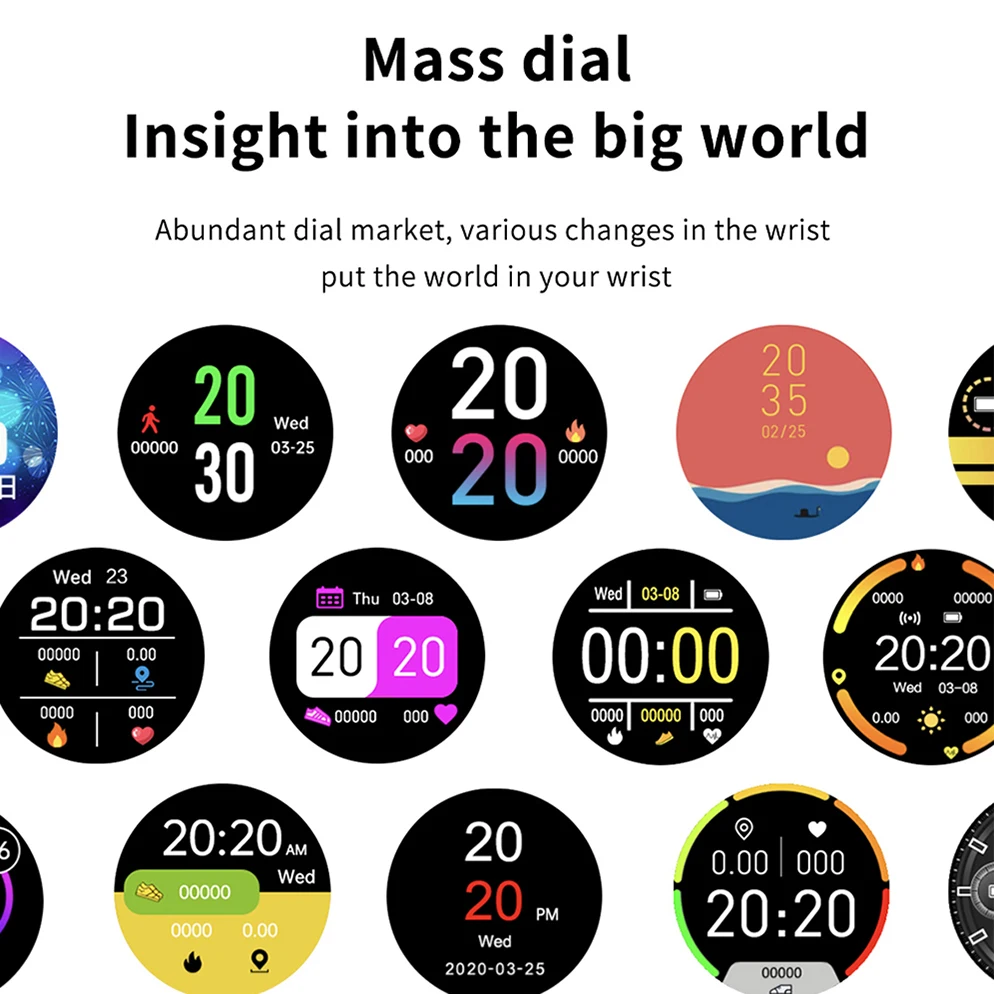 Round Silicon Strap Smart Watch - Image 3