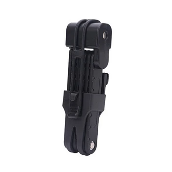 

Portable Foldable Bicycle Lock With Bracket Mounting Anti-cut Safety MTB Folding Lock Anti-theft Alloy Steel