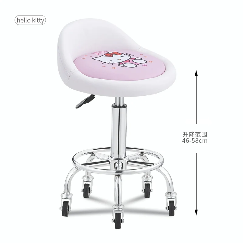 Стул для салона красоты парикмахерский вращающийся круглый стул ногтевого