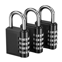 Candados de combinación, candado de código de aleación de Zinc, cremallera de equipaje, gimnasio, cerradura de código de puerta, 3X