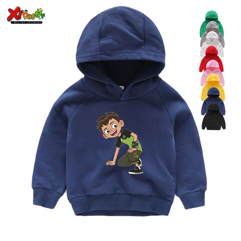 Лидер продаж; модные детские толстовки с капюшоном Omnitrix Ben 10; Одежда для мальчиков; толстовки и свитера для малышей; От 2 до 8 лет с рисунком аниме для мальчиков и девочек - Цвет: Kids Hoodies