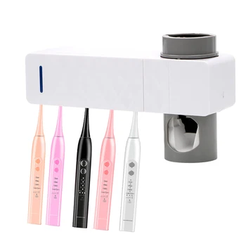 

Sterilizer UV Light Toothbrush Holder Cleaner Bathroom Automatic Toothpaste Dispenser Toothpaste Squeezer