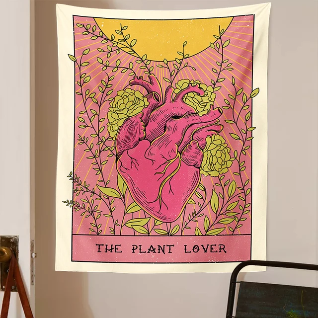 Tarot Kártya Gobelin Fali Függő Boszorkányság Bohém Stílusú Dekoráció A Növény Szerető Hippi Matrac Kollégiumi Szoba - Image 3