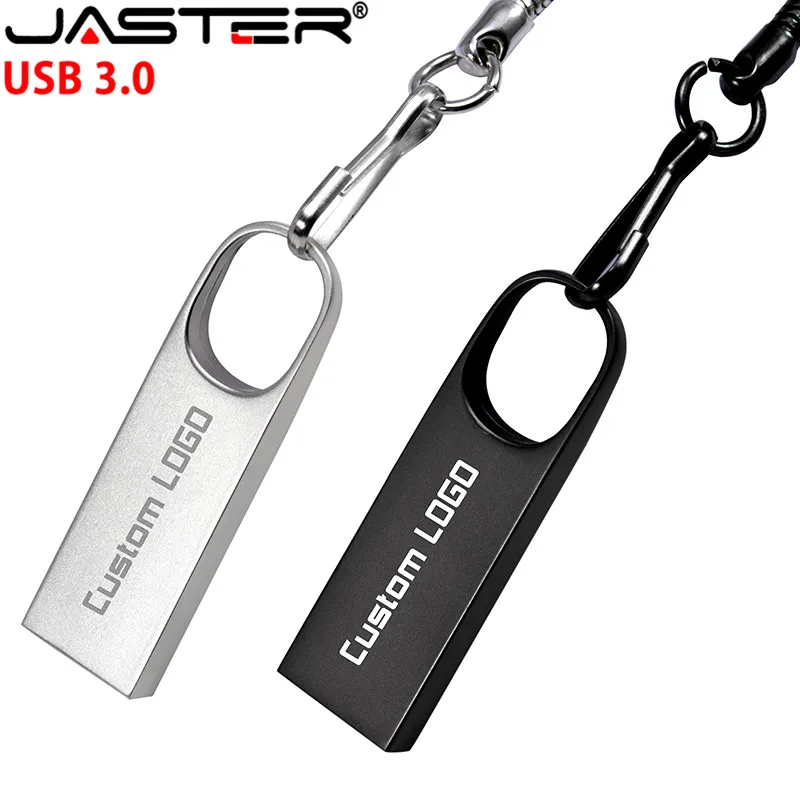 JASTER USB 3,0 металлический USB флеш-накопитель 64 ГБ 32 ГБ 16 ГБ 8 ГБ 4 ГБ USB флешка металлическая ручка-накопитель реальная емкость(более 10 шт. бесплатный логотип
