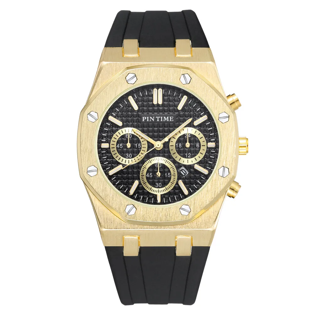 Pintime Siliconen мужские часы топ Merk Luxe Quartz Klok Kalender Militaire Horloge Mannen Sport Relogio Masculino