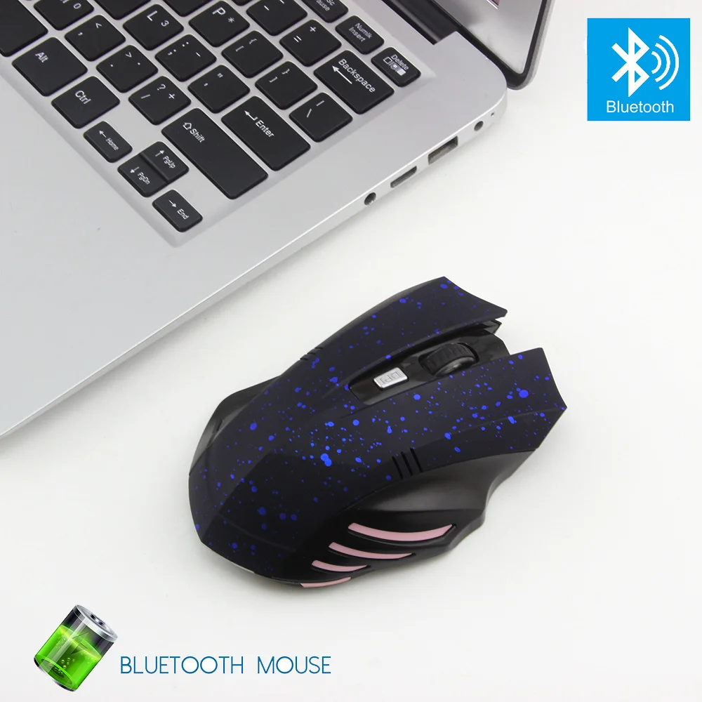 CHYI Bluetooth Mouse Wireless Rechargeable Ergonomic Silent Mice 1600DPI Optical 6D Gaming Computer Mause With CSR 4.0 Adapter