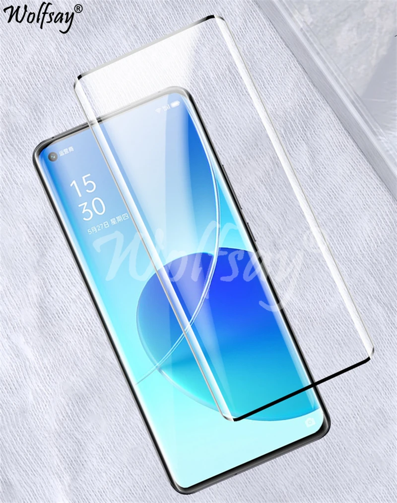 3D Curved Edge Tempered Glass For Oppo Reno 6 Pro Screen Protector For Oppo Reno 6 Pro Glass For Oppo Reno 6 Pro Plus 6Pro+ 5G