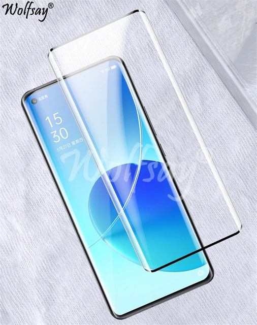 Vidrio templado de borde curvo 3D para Oppo Reno 10 5G, Protector