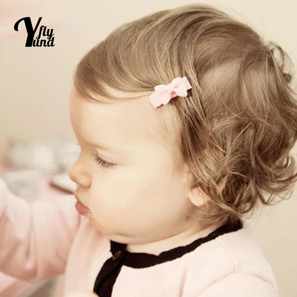 Baby Hair Accessories Clips Mini | Grosgrain Hair Clip Bow Baby - 4 2 Solid  Color - Aliexpress