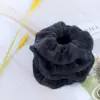 Ultra Soft Microfiber Hair Drying Scrunchies for Frizz Free, Heatless Hair Drying,  Large Thick Ponytail Holder,4 Pack 5