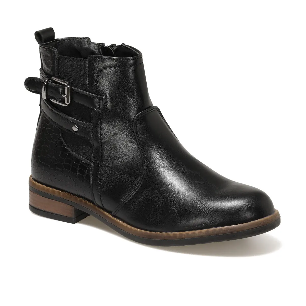 Botas planas para mujer, color negro, 316159|Botas hasta el tobillo| -  AliExpress